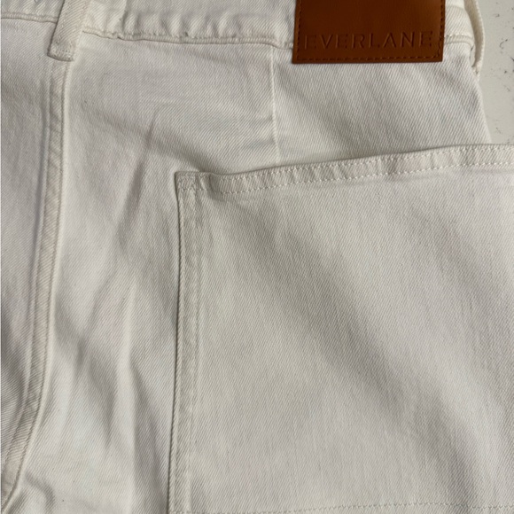 White Everlane The Way-High Gardener Cropped Wide Leg Utility Jean Size 30R - Picture 11 of 13